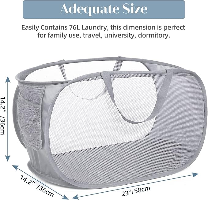 Durable Collapsible Laundry Baskets